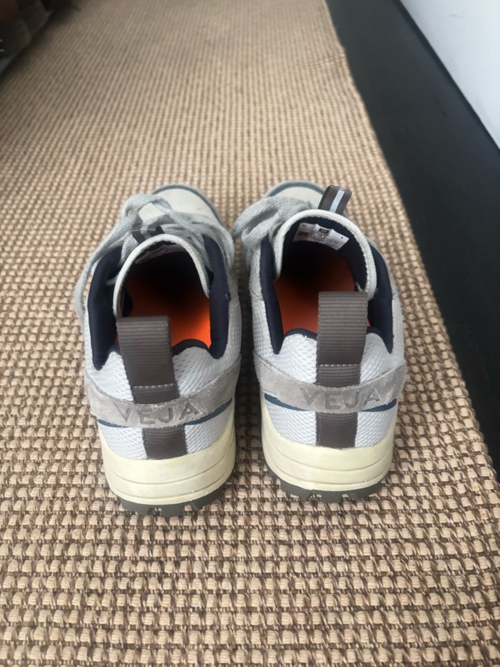 Veja Grey, White & Navy Casual Sneakers - Picture 3 of 3